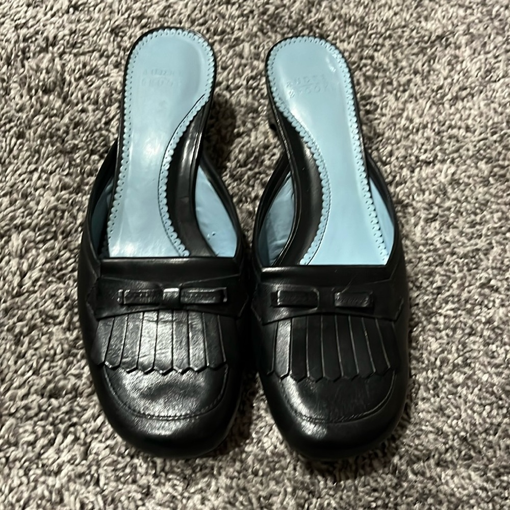 Black loafers